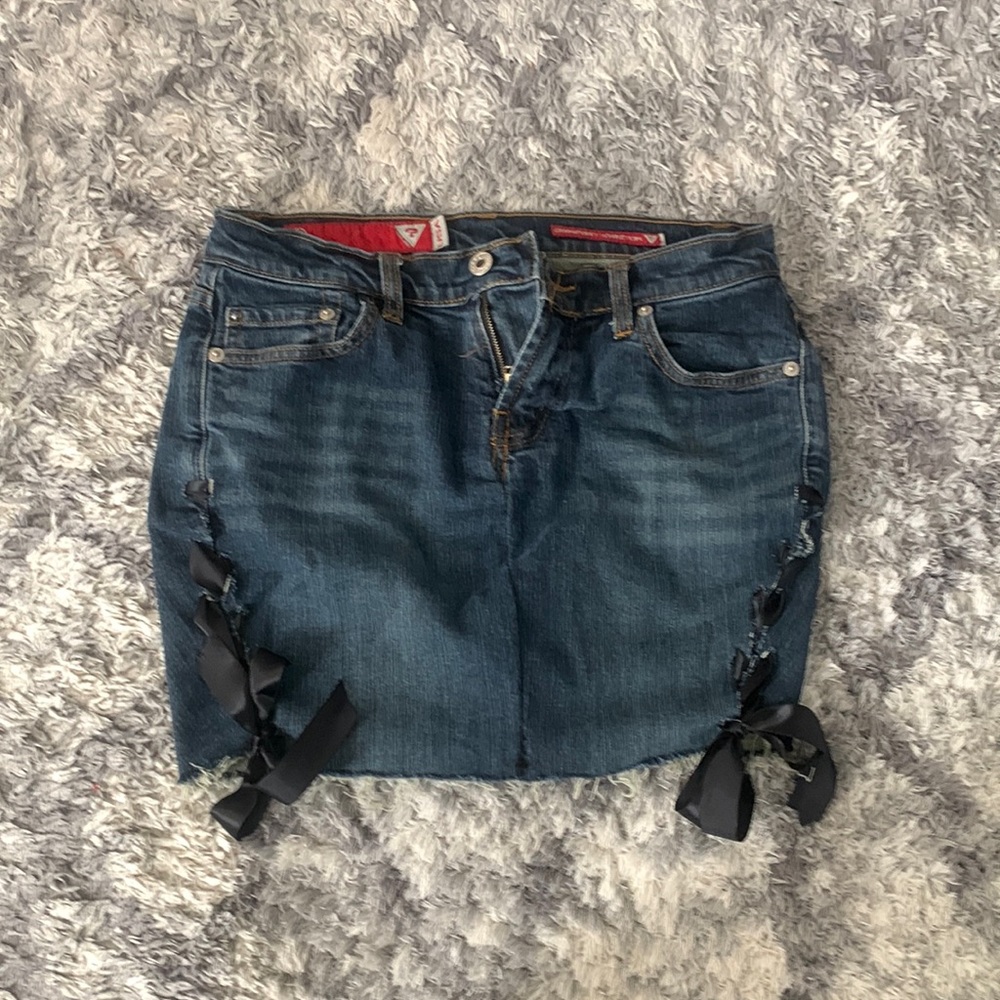 Guess jean skirt